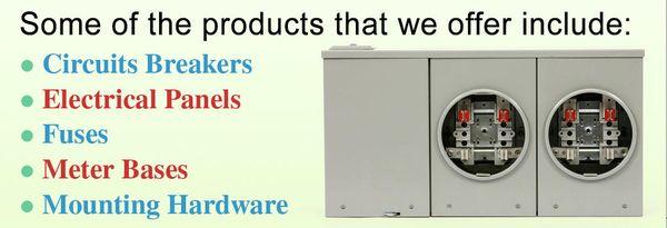 Standard electrical-supply store known for its stock of obsolete & vintage circuit boxes & breakers.