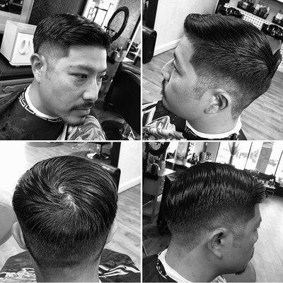 Gentlemens cut by our barber Mike.