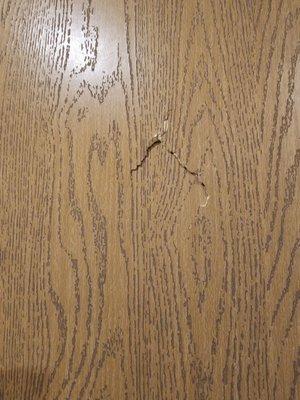 Punch hole in bathroom door