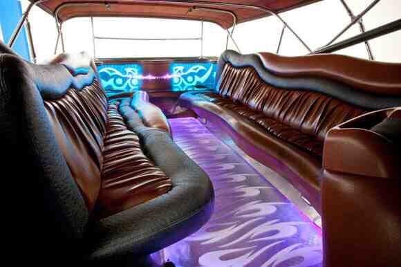 Interior of our limo! This thing was so cool.