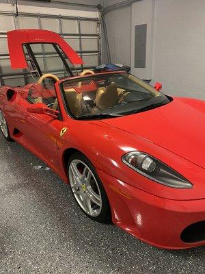 CERAMIC COATING ON FERRARI F430 SPIDER