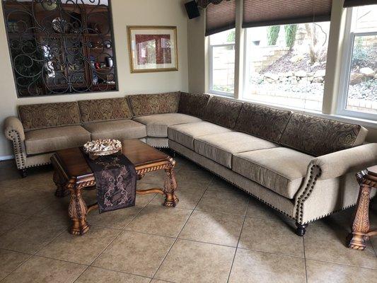 Custom made sectional