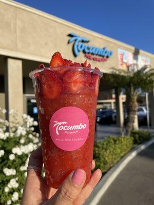 Freseada {strawberry + chamoy = LOVE!}