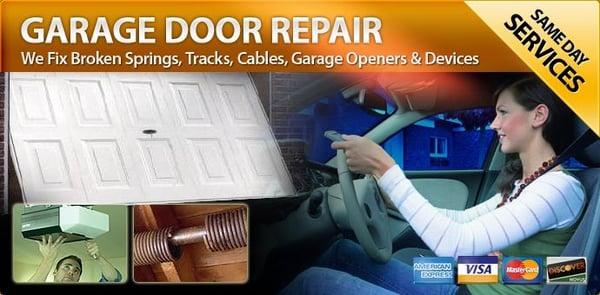 Overhead garage door repairs