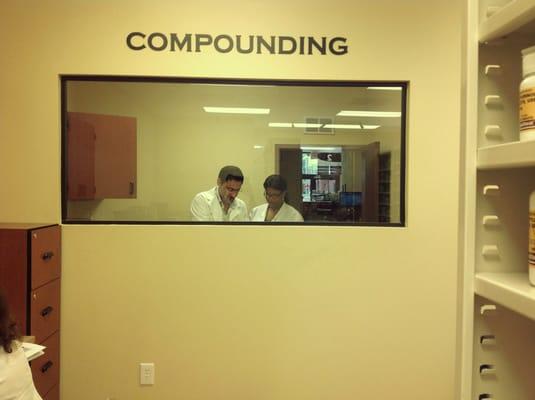 Our compounding lab.