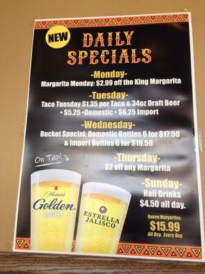 Daily Specials!