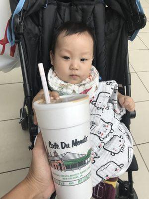 Frozen cafe au lait is a must!