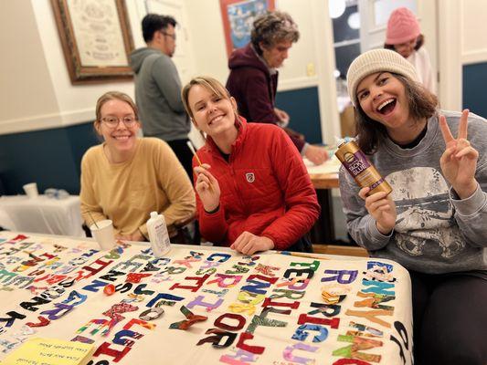 We helped create vigil banners to honor those who have died on our city streets.