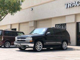 2/4 lowering kit on chevrolet tahoe w/ new wheels and tires!