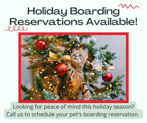 Call now to schedule your boarding reservation!