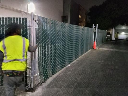 Chain Link Fence & Gate