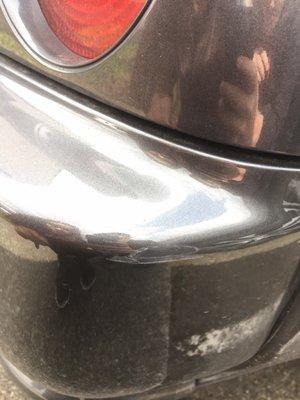 Damage on my bumper