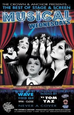 the best of stage and screen musical night Wednesdays all summer!