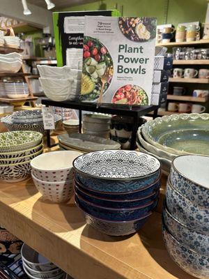 Plant Power Bowls display