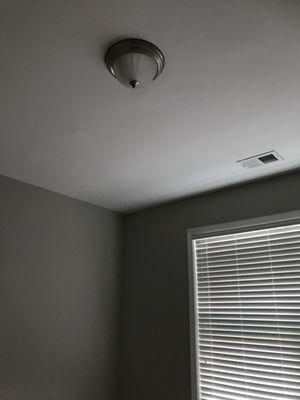 Master bedroom. I took down my ceiling fan and replaced with the original light fixture