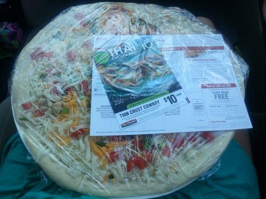 Large Gourmet Chicken Garlic Pizza