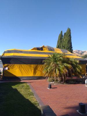 Tent went up quickly and sealed well.