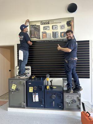 Some of our team hard at work setting up our new location as of 5/1/24 we will now be at 6910 Hayvenhurst #100 Van Nuys 91406