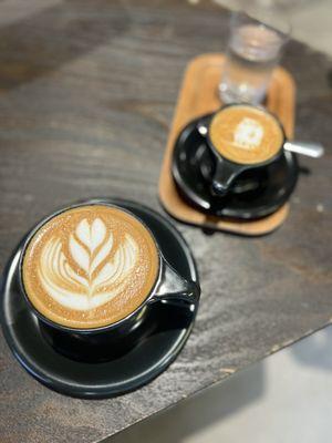 Cappuccino and espresso