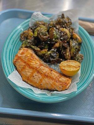 VERLASSO SALMON + Crispy Brussels Sprouts