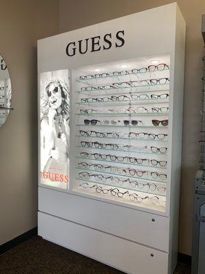 Guess glasses display case