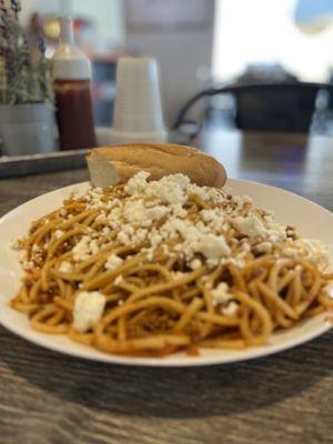 Spaghetti Ground Beef Plate