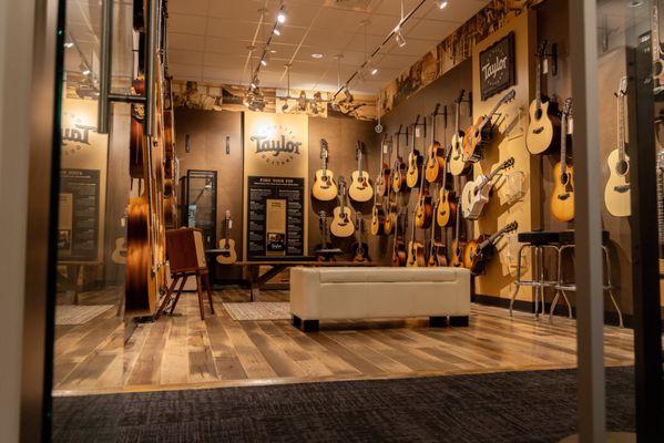 Taylor "Find your Fit" Showroom. The Music Zoo was the first ever Taylor "find your fit" showroom in the world