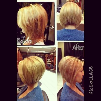 Cut, color, and highlights by Danielle