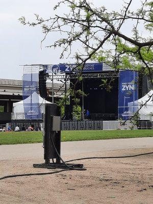 Yoga on the great lawn