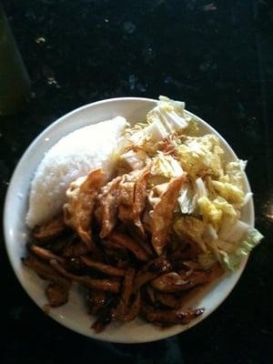 Spicy Chicken Teriyaki and Gyoza