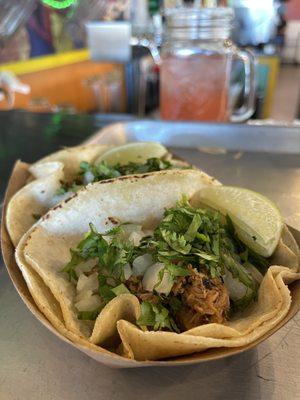 Tacos (carnitas and asada)