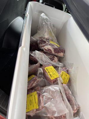 Whole lamb, processed, about 55 lbs