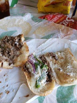 Steak & cheese look skimpy to you?