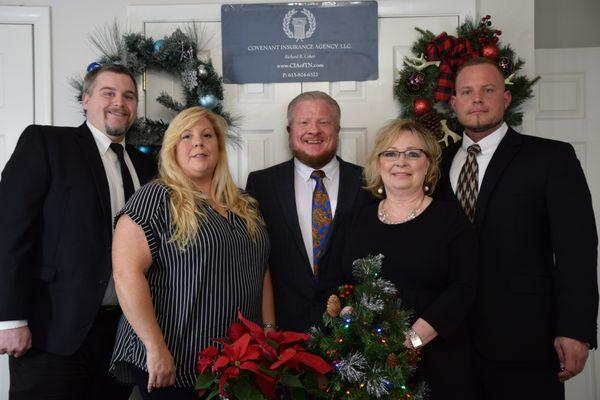 From L to R: Walter McCormick, Diana Maugeri-Bandy, Richard R. Coker, Melissa Stephens, Jake D. Peake