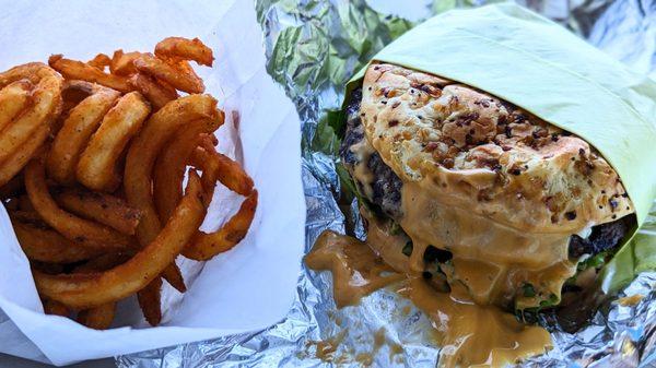 Curly Fries and Madness Burger