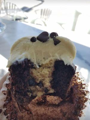 Cookie dough inside the cupcake!