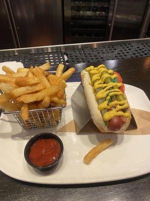 Chicago style hot dog