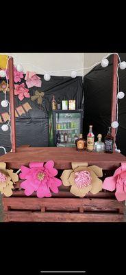 Our bar is included in our prices or you can rent your own bar to create the look you are going for !