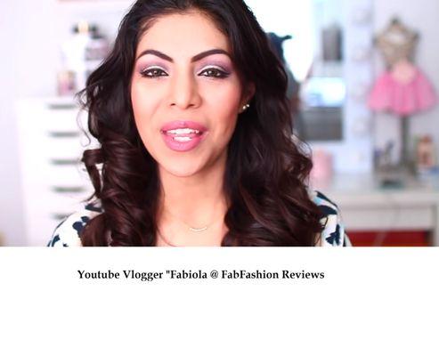 Our Two Toned Necklace worn by Youtube Vlogger Fabiola from FabFashion Reviews