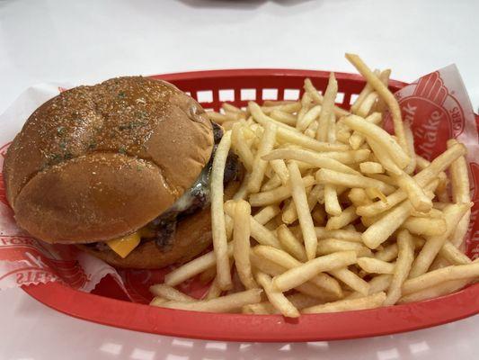 Garlic Double Steakburger Combo