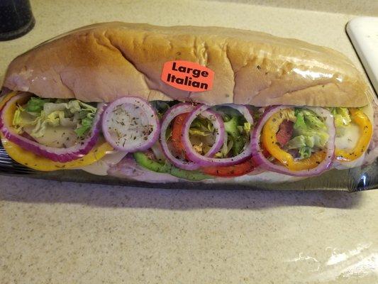 Big ass premade subs.  They have 3 or 4 different kids