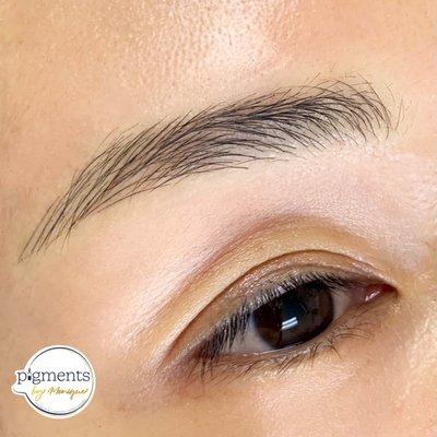 Microbladed eyebrows