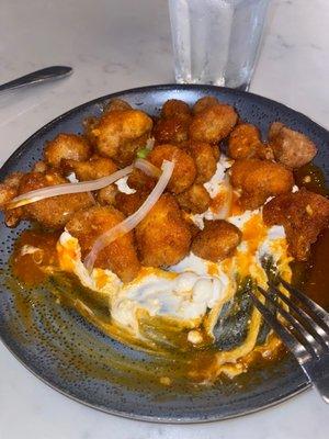 Buffalo cauliflower and celery