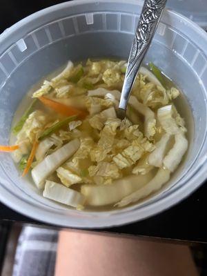 Non oily wonton soup