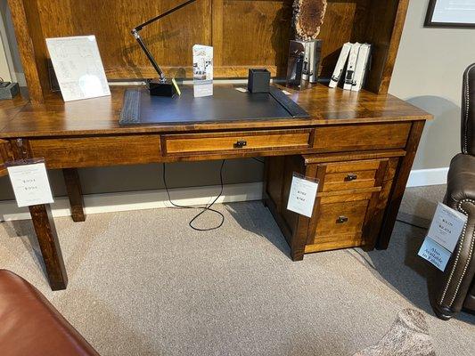 Writing desk. This one has just a desktop and comes with no drawers (that's a separate piece).