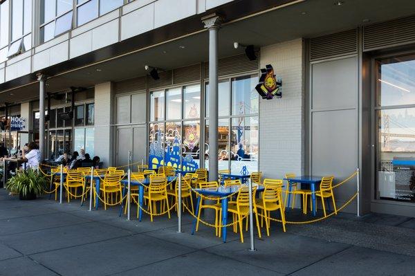 Back patio seating