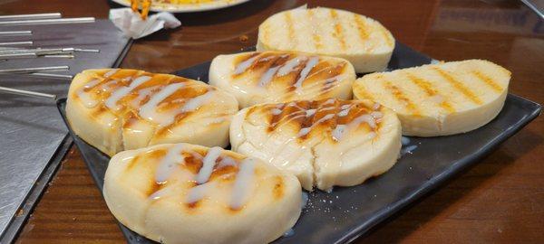 Bread with condensed milk