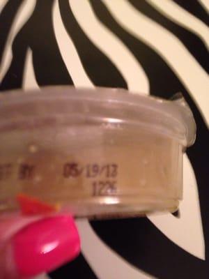 Ordered a Caesar salad and the dressing expired May of 2013! Not cool.