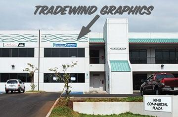 Tradewind Graphics is located in the Kihei Commercial Plaza.