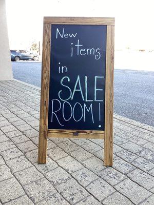 Our sale room is constantly changing and a great way to find a deal or two!